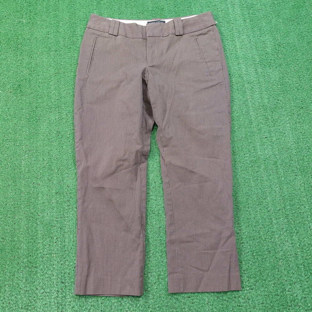 BANANA REPUBLIC MARTIN FIT FLAT FRONT CROPPED CHINO PANTS WOMENS SIZE 6